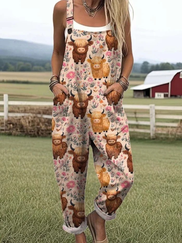 Karo – Lichte Vintage Jumpsuit