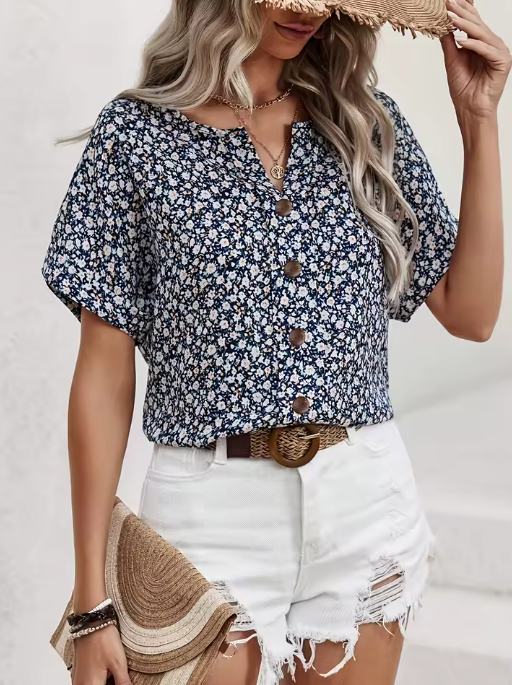 Verna | Chique blouse met bloemenprint