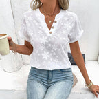 Zomerblouse "Tuinfeest" – Zacht & stijlvol