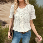 Zomerblouse "Stralende Dag" – Verfijnd & modern
