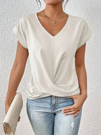 Doreen | V-hals shirt met flatterende pasvorm